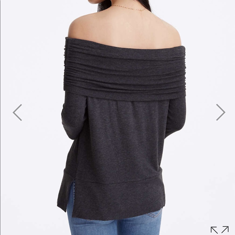 Lou & Grey Ruched Signaturesoft Off the Shoulder - Picture 3 of 4
